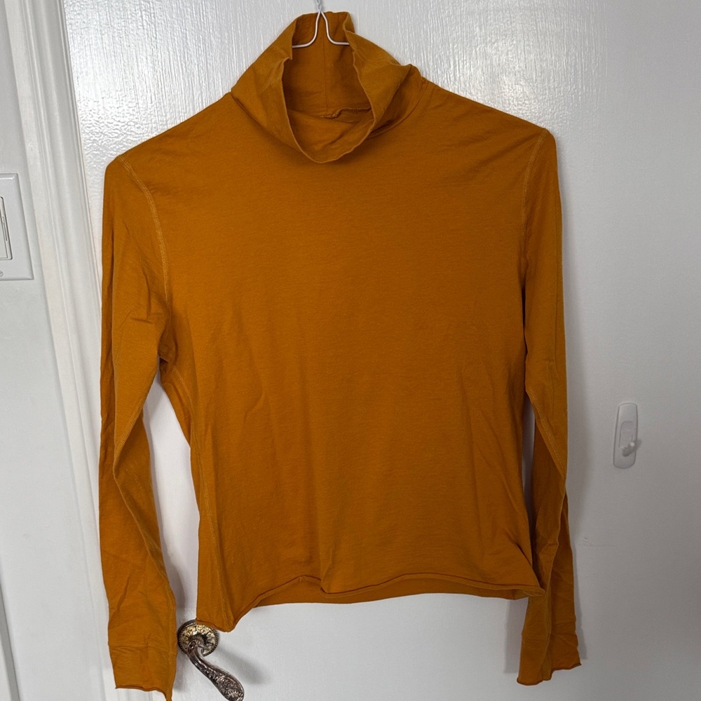 Simon Miller Mustard Turtleneck Long Sleeve Top